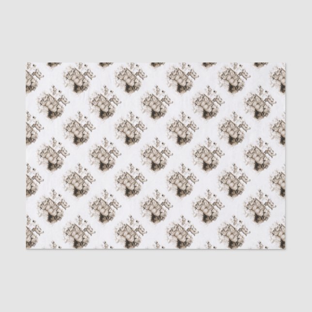 Bobcat Family Tissue Paper (Front)