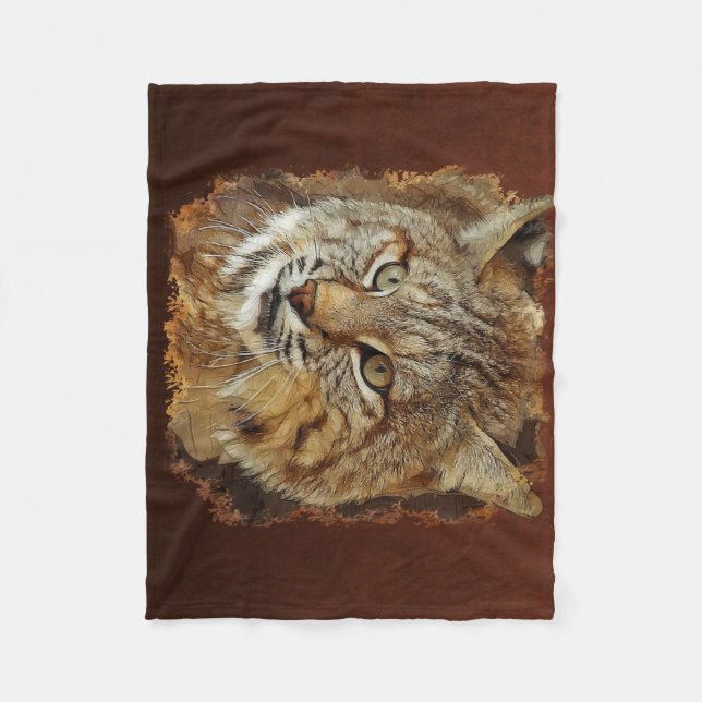 Bobcat Fleece Blanket (Front)