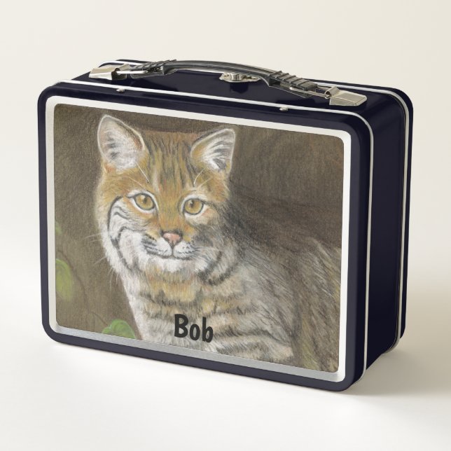 Bobcat Metal Lunch Box (Back)