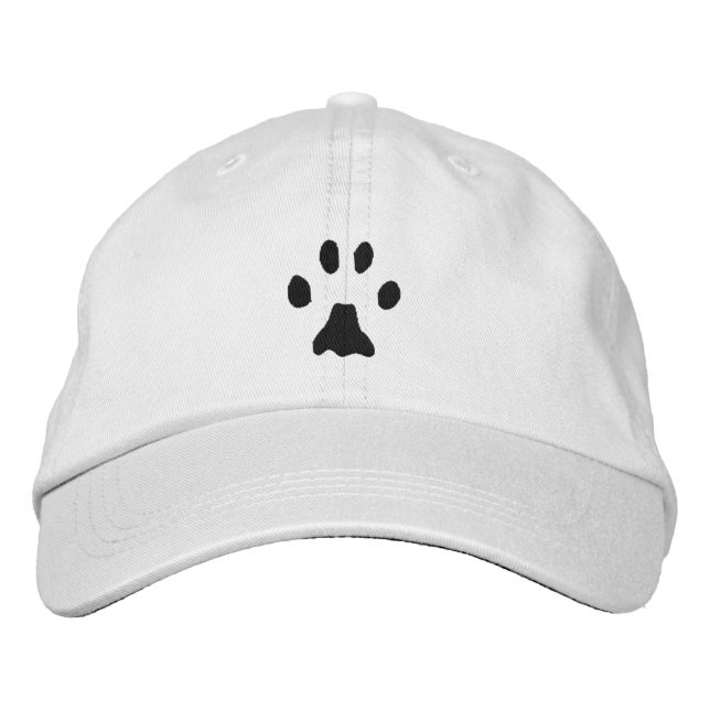 Bobcat Print Embroidered Hat (Front)