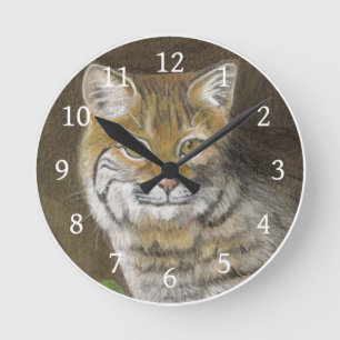 Bobcat Round Clock