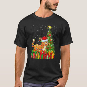 Bobcat Xmas Holiday Santa Bobcat Christmas Tree T-Shirt