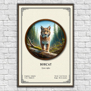 Bobcat Zoology Series Poster