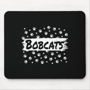 Bobcats Mascot School Spirit Men Women Leopard Foo Mouse Pad