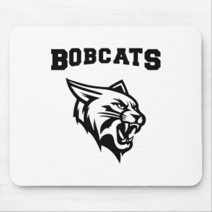 Bobcats Sports With Mascot Sticker  Mouse Pad