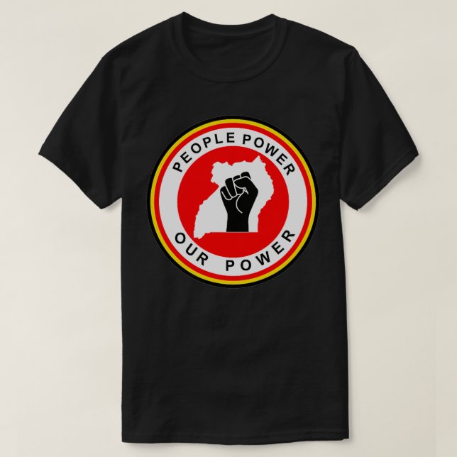 Bobi Wine People Power Our Power  T-Shirt (Design Front)