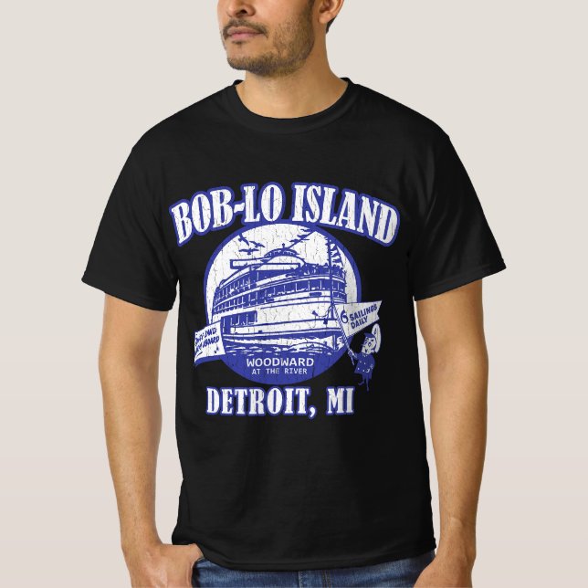 Boblo Island, Detroit Michigan (vintage look) T-Shirt (Front)