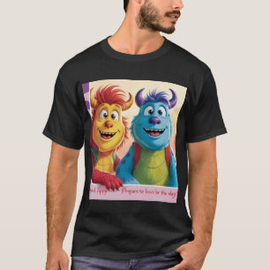 "Bobo and Zippy: Bright Friends in a Monster World T-Shirt