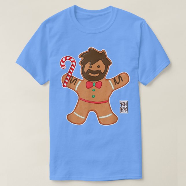 Bobo Bear - Gingerbread Bear - Christmas  T-Shirt (Design Front)