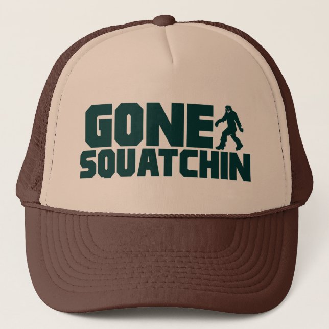 Bobo GONE SQUATCHIN Hat Finding Bigfoot (Front)