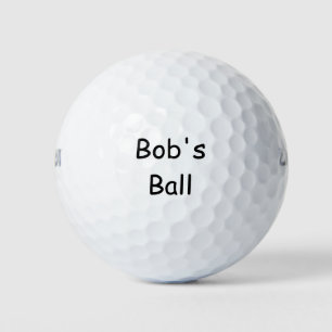 Bob's Balls Custom Name Golf Balls