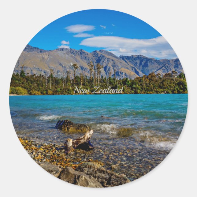 Bob's Cove, New Zealand Classic Round Sticker (Front)