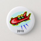 bobsled, 2010 6 cm round badge