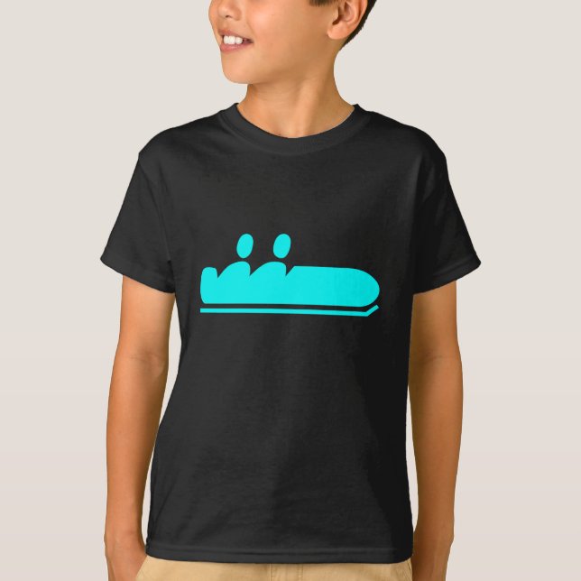 Bobsleigh - Cyan T-Shirt (Front)