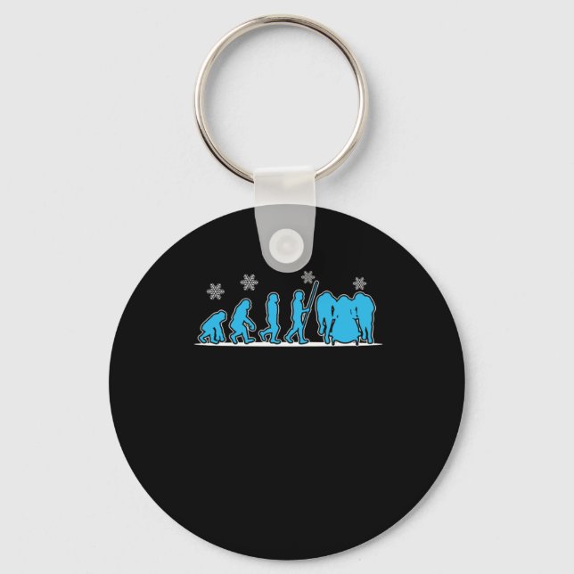 Bobsleigh Evo Winter Sports Fans Gift Key Ring (Front)