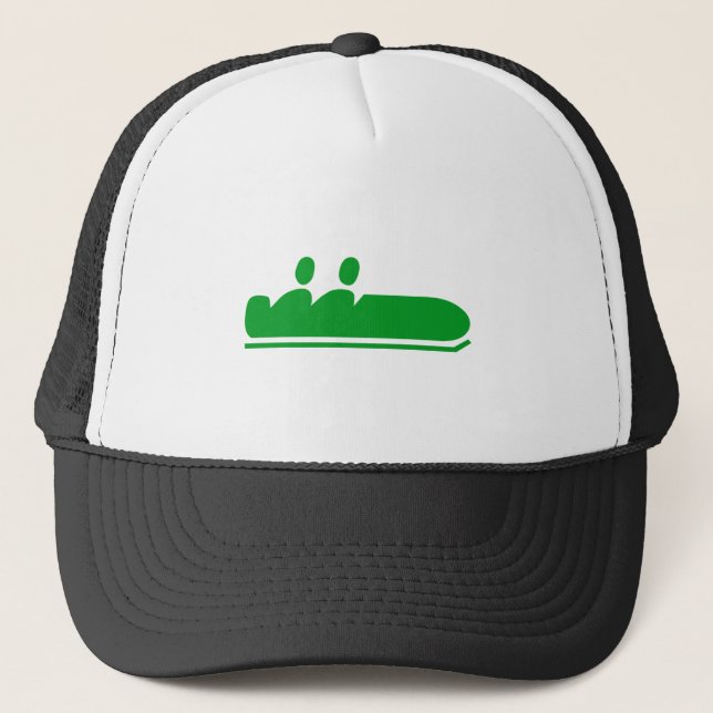 Bobsleigh - Grass Green Trucker Hat (Front)