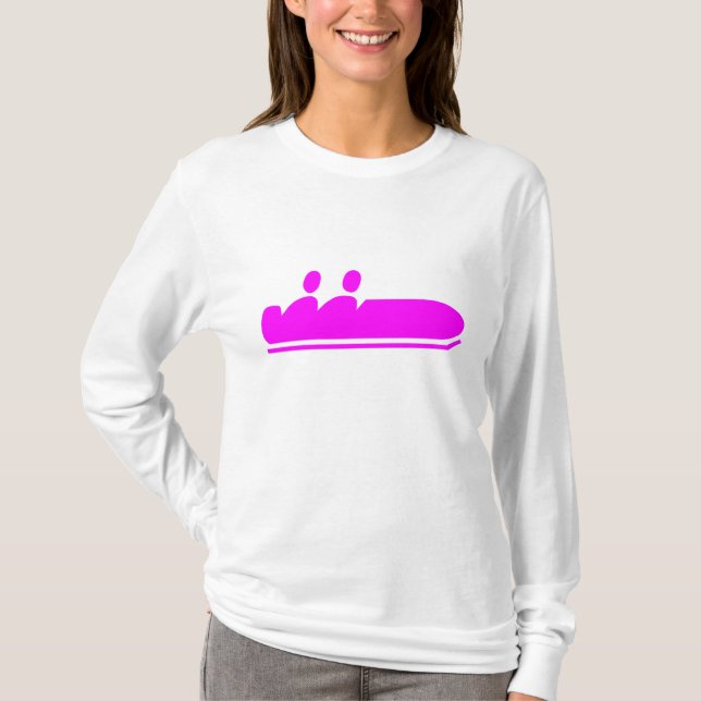 Bobsleigh - Magenta T-Shirt (Front)