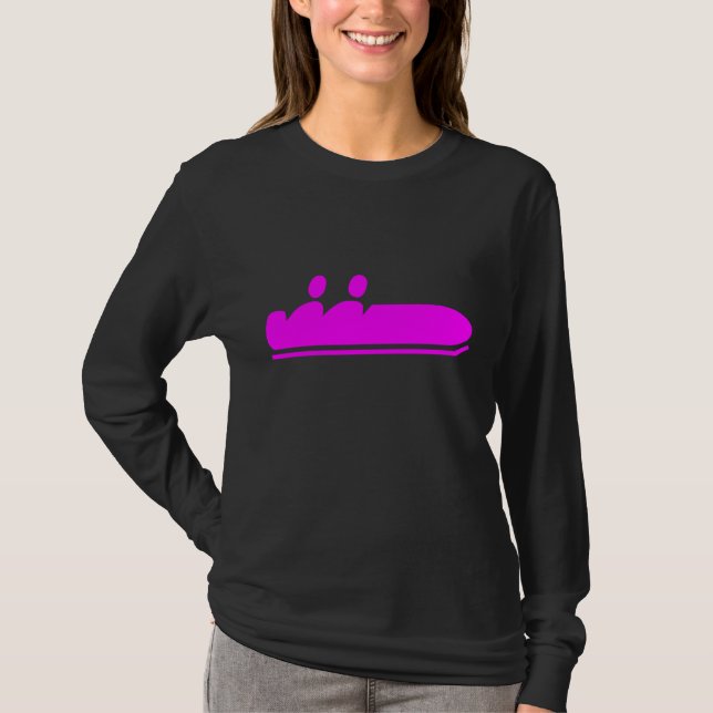 Bobsleigh - Magenta T-Shirt (Front)