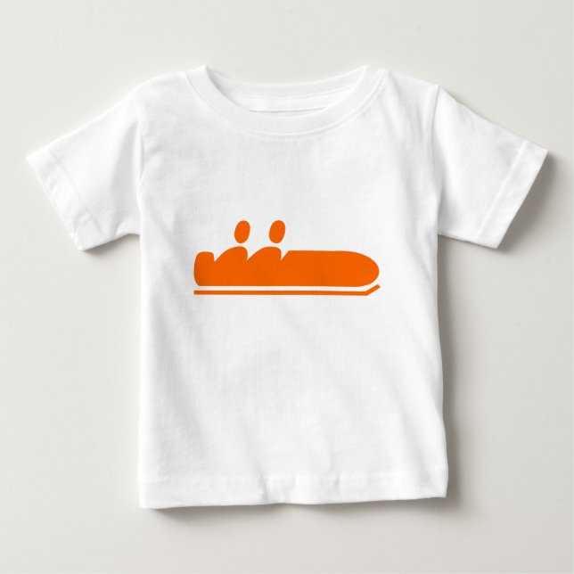 Bobsleigh - Orange Baby T-Shirt (Front)