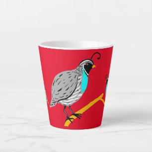 Bobwhite Blue-throated Quail Thunder_Cove  Latte Mug