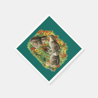 Bobwhite Garden Chicks Napkin