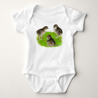 Bobwhite Quail Chicks Baby Bodysuit