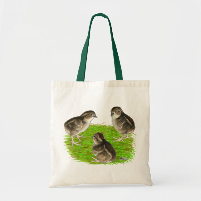 Bobwhite Quail Chicks Tote Bag (Front)