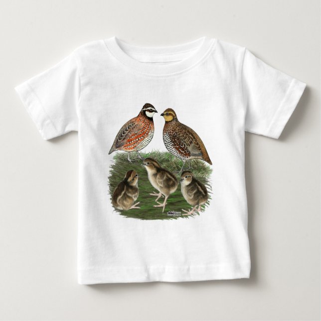 Bobwhite Quail Family Baby T-Shirt (Front)