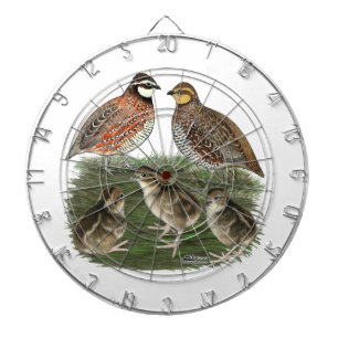 Bobwhite Quail Family Dartboard