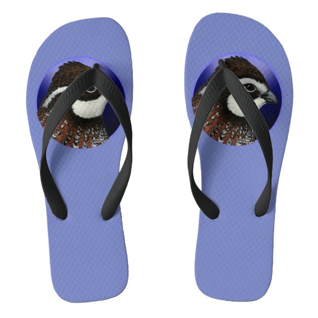 Bobwhite Quail Head Circle Jandals (Footbed)