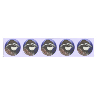 Bobwhite Quail Head Circle Short Table Runner