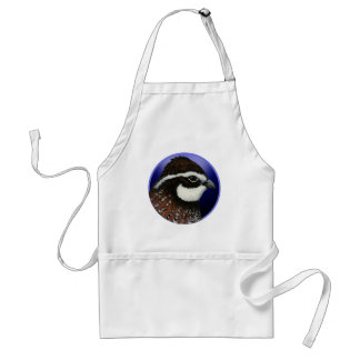 Bobwhite Quail Head Circle Standard Apron