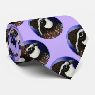 Bobwhite Quail Head Circle Tie