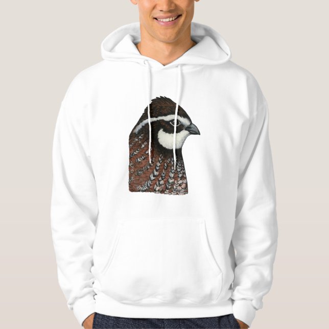 Bobwhite Quail Head Hoodie (Front)