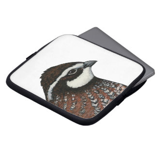 Bobwhite Quail Head Laptop Sleeve