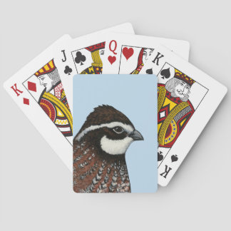 Bobwhite Quail Head Playing Cards
