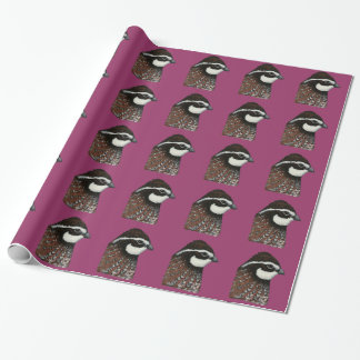 Bobwhite Quail Head Wrapping Paper
