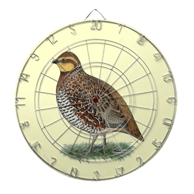 Bobwhite Quail Hen Dartboard (Front)
