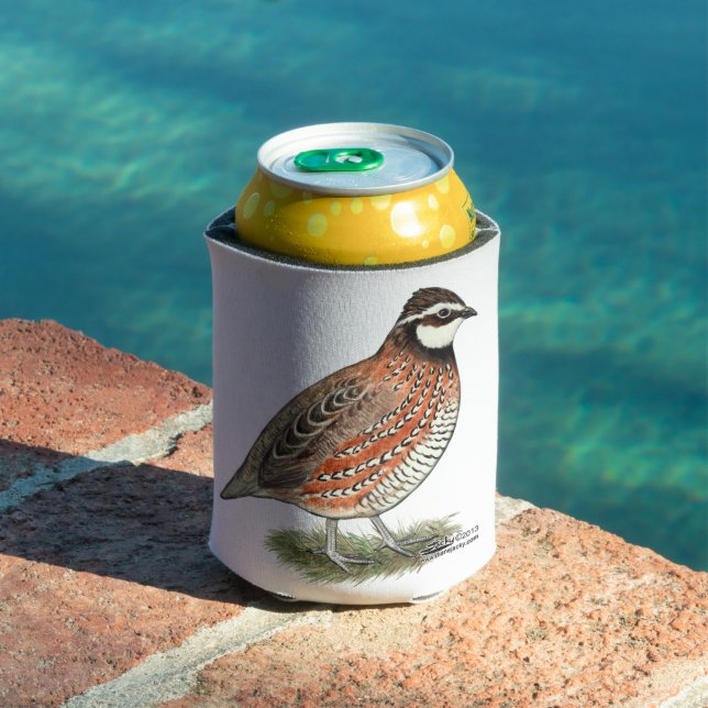 Bobwhite Quail Rooster Can Cooler (In Situ Pool)