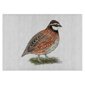 Bobwhite Quail Rooster Cutting Board