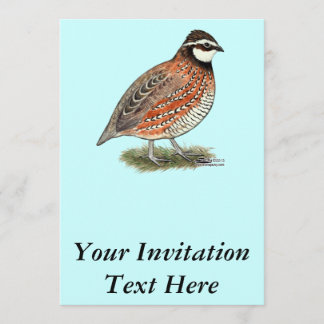 Bobwhite Quail Rooster Invitation