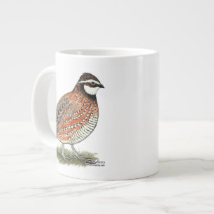 Bobwhite Quail Rooster Large Coffee Mug