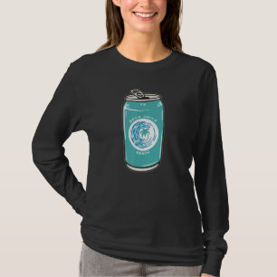 Boca Chica Beach Texas Tx Beach Beer Soda Can Souv T-Shirt