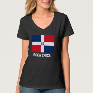 Boca Chica Dominican Republic Flag Emblem Escudo C T-Shirt
