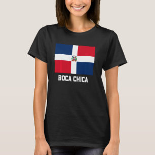 Boca Chica Dominican Republic Flag Emblem Escudo C T-Shirt