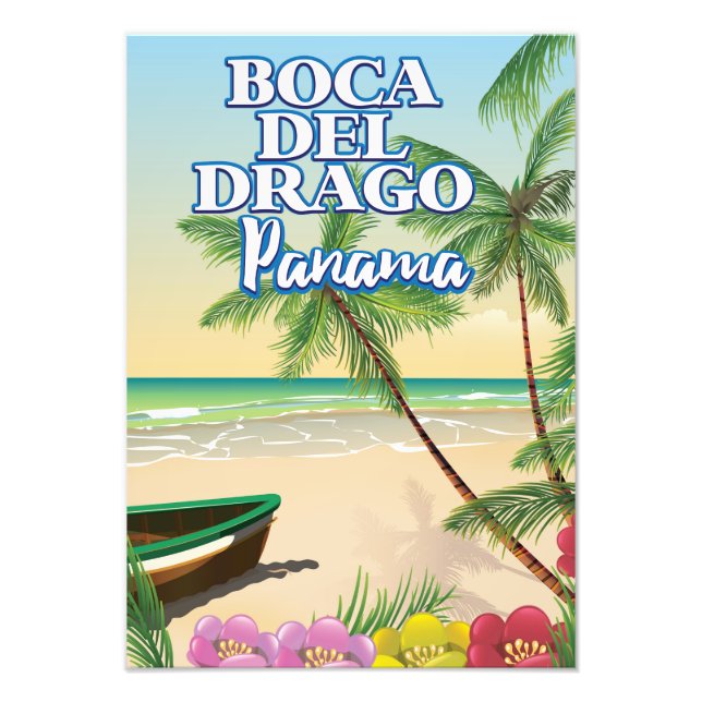 Boca del Drago Panama Beach travel poster (Front)