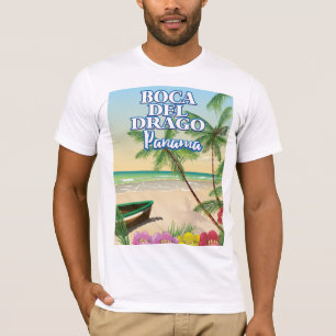Boca del Drago Panama Beach travel poster T-Shirt