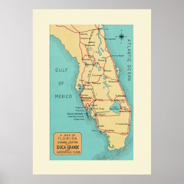 Boca Grande Florida 20x28 Poster (Front)