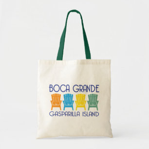 Boca Grande Gasparilla Island Florida beach chairs Tote Bag