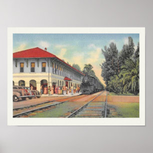 Boca Grande Railroad Station Poster